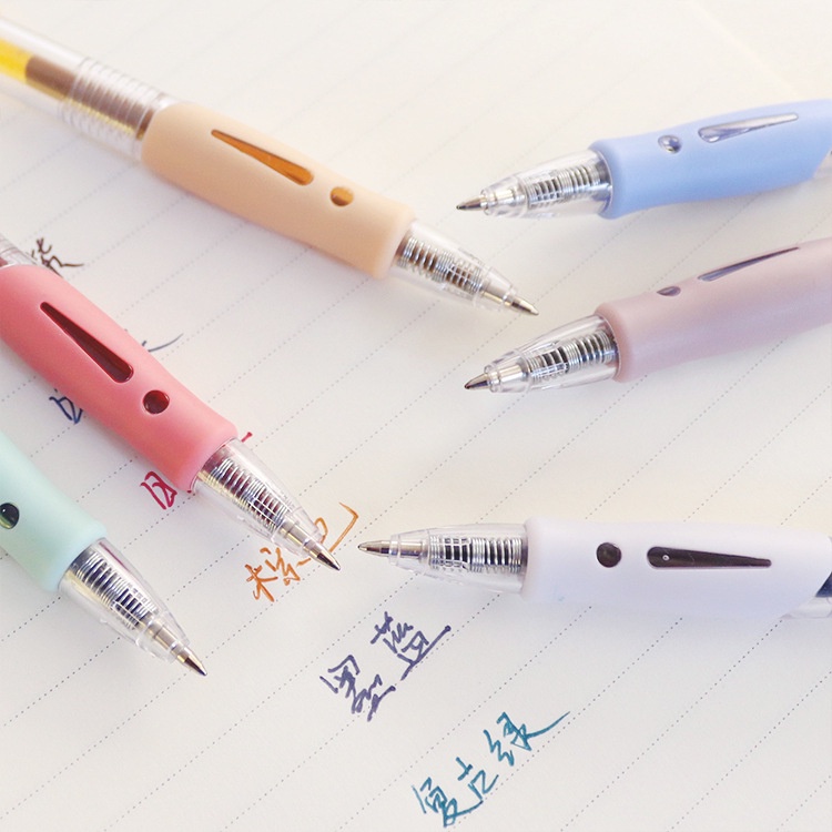 ปากกาเจลแบบกด-สีเข้ม-0-5-มม
