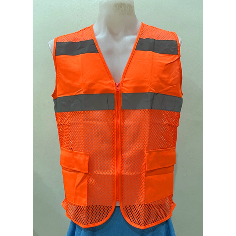 ภาพสินค้าReflective Vest เสื้อกั๊กสะท้อนแสง รุ่นตาข่ายใหญ่ จากร้าน jintalasu บน Shopee ภาพที่ 3