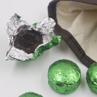 ฟอยล์ห่อช็อคโกแลต แผ่นอลูมิเนียมฟอยล์ DIY สีเขียว เงาวาว Green Alumimium Foil Chocolate Wrapper มี 5 sizes