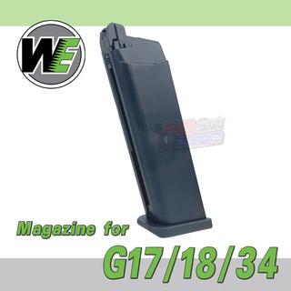 สินค้า แม๊กกาซีนWE Glock 17 / 18C / 34 / 35 BK Magazine สำหรับปืนGlock 17 18C 34 35 / WE / Kj Works / Tokyo Marui / Bell / Army