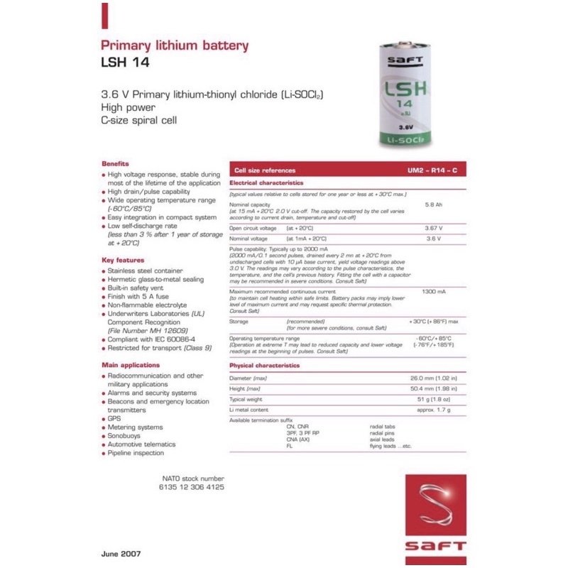 saft-ถ่าน-lsh14-3-6v-ของแท้-1-ก้อน