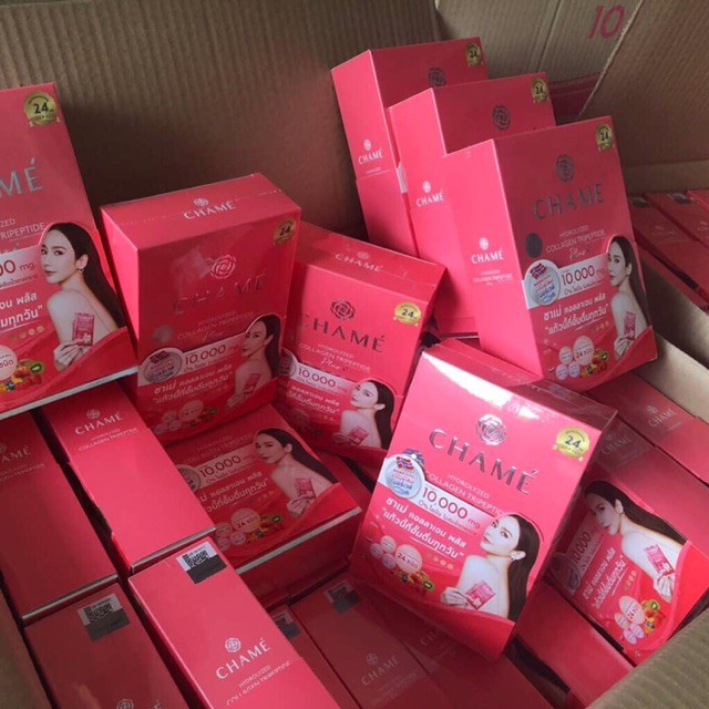 chame-collagen-white-strawberry-10-000mg-10ซอง