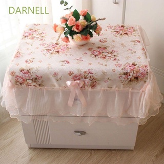 Darnell ผ้าปูโต๊ะลายลูกไม้ดอกไม้สีชมพูกันฝุ่นกันฝุ่น 75x80 ซม. สําหรับตกแต่งตู้โต๊ะหลากสี