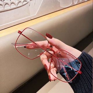 （กล่องใส่แว่นตาของขวัญ）แว่นตา แว่นตาสายตาสั้น (0-800) 1.56 HD เลนส์บางเฉียบ แว่นตาป้องกันสีฟ้า แว่นตาแฟชั่น แว่นทรงเหลี่ยม