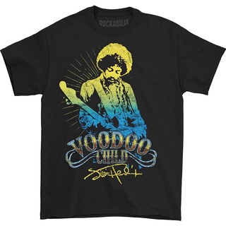 เสื้อยืดวงดนตรีเสื้อยืดผ้าฝ้ายพิมพ์ลายเสื้อยืดคอกลม ผ้าฝ้าย พิมพ์ลาย Tokitind Jimi Hendrix Voodoo เหมาะกับของขวัญวันเกิด