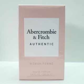 ส่งฟรี Abercrombie & Fitch Authentic Woman EDP 100ml กล่องซีล น้ำหอม SEP02