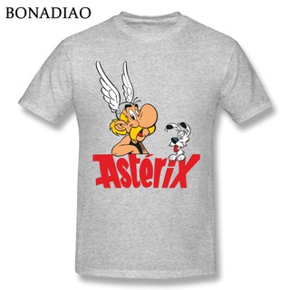 เสื้อยืดโอเวอร์ไซส์แฟชั่นตลก Asterix เสื้อยืดลำลองสำหรับบุรุษฝ้ายแขนสั้นเสื้อยืดS-3XL