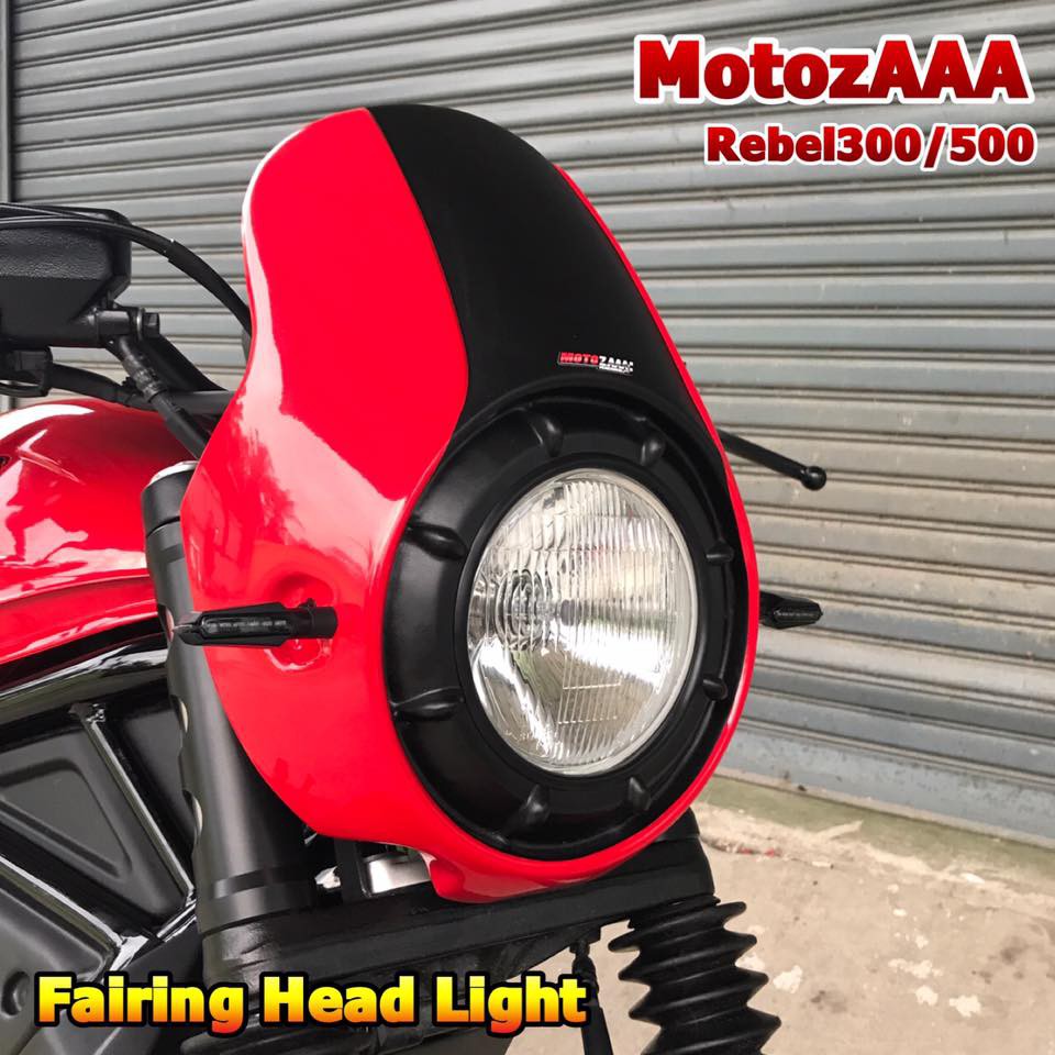 ครอบไฟหน้า-รีเบล-ชิวหน้าแต่ง-headlight-mask-honda-rebel-300-500