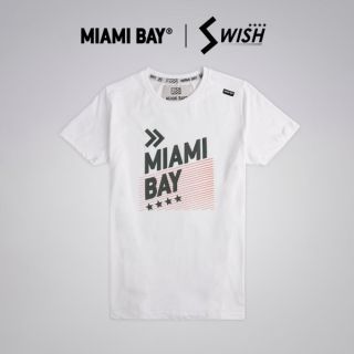 Miami Bay เสื้อยืด รุ่น SWISH สีขาว