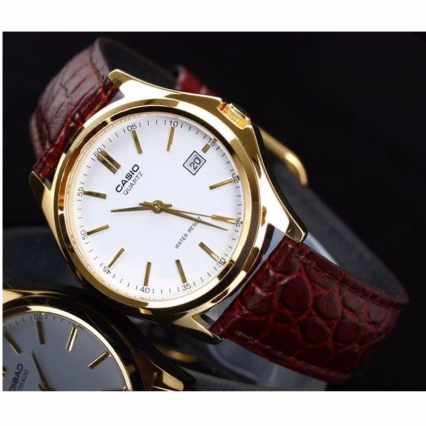 ภาพหน้าปกสินค้านาฬิกา Casio นาฬิกาข้อมือผู้หญิง สายหนัง รุ่น LTP-1183Q-7ADF-สายหนังสีน้ำตาล ประกันศูนย์ CMG 1ปีเต็ม จากร้าน nalikaonlineshop บน Shopee