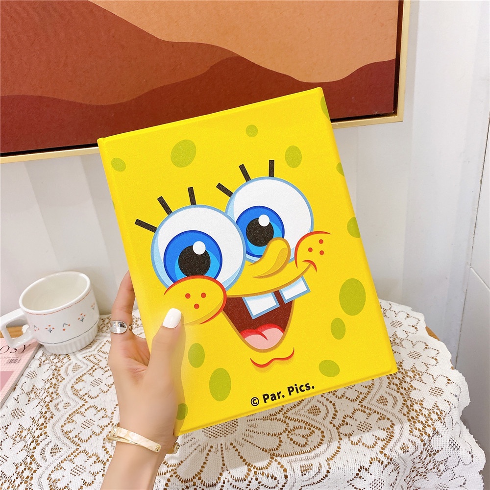 พร้อมส่ง-เคสไอแพด-spongebob-มีที่เก็บปากกา-ipad-air-5-ipad-10-2-gen-9-ipad-pro-11-ipad-air-4-ipad-mini-4-5