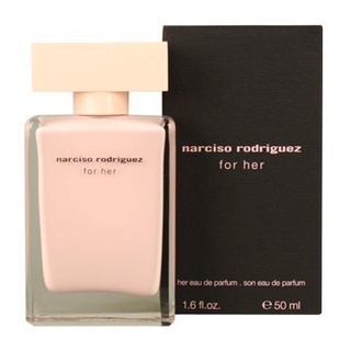 ส่งฟรี NARCISO RODRIGUEZ Narciso for Her EDP 50ml กล่องซีล  น้ำหอม OCT01