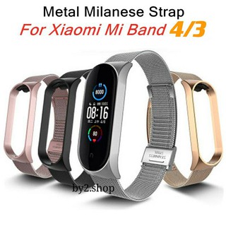 🔥  พร้อมส่ง สายเเม่เหล็ก สายรัด mi band 4 3  xiaomi miband 3 4 สายเสริม สายเปลี่ยน ถูกมาก mi band 4 miband3