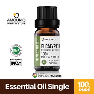 นํ้ามันหอมระเหยยูคาลิปตัส 100% กลั่นไอน้ำ Eucalyptus Essential Oil Steam-Distilled น้ำมันยูคา น้ำมันหอมระเหย ยูคาลิปตัส