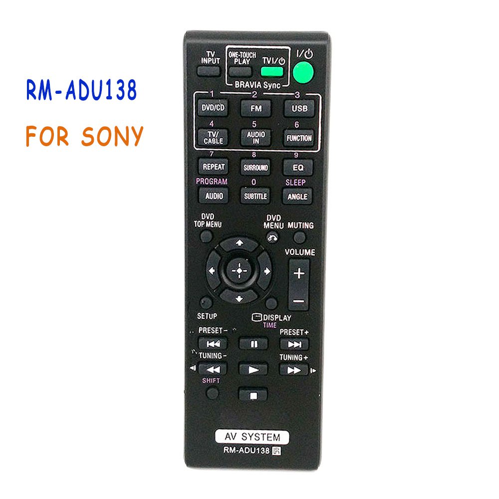 รีโมตคอนโทรล-rm-adu138-แบบเปลี่ยน-สําหรับ-sony-av-system-audio-home-theater-dav-tz140-hbd-tz140-ss-ct121-ss-ts121-ss-ws12