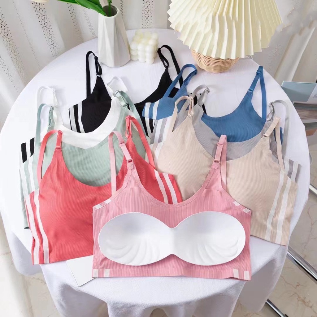 แฟชั่นบรา-ไร้โครง-เสื้อสายเดี่ยวครึ่งตัว-โชว์ข้างเซ็กซี่มาก-v104