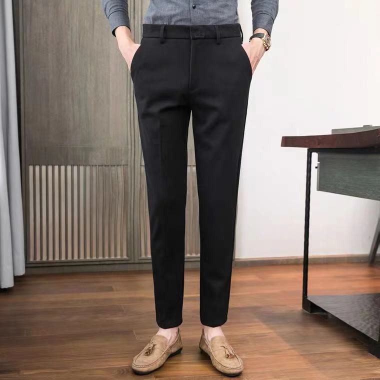 ภาพสินค้าFashion Casual Slacks Cropped Pants X201 กางเกงสแล็คชาย 5 ส่วน สไตล์เกาหลี จากร้าน eurekap บน Shopee ภาพที่ 3