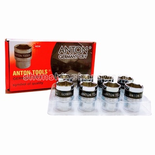 ANTON ลูกบล็อก สั้น 6 เหลี่ยม  1/2 4หุน 8mm-32mm GERMANY