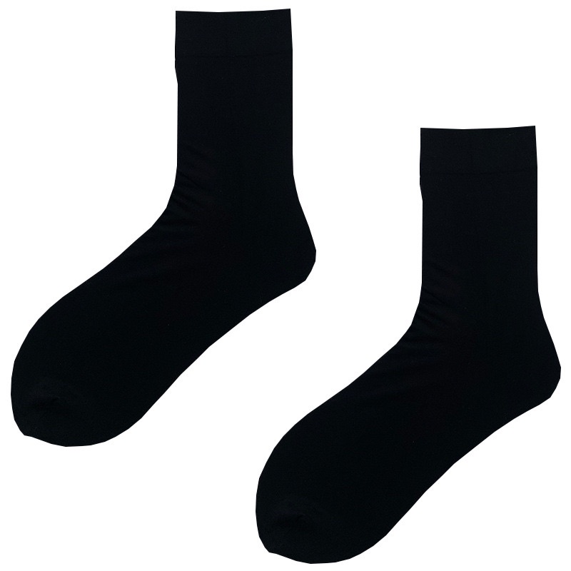 ถุงเท้าสีพื้น-มีสีขาว-ดำ-ครีม