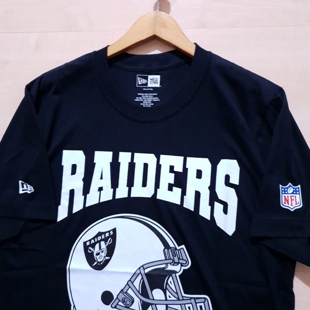 เสื้อยืดผู้-ใหม่-เสื้อยืด-ลายหมวกกันน็อค-era-raiders-afc-สีดํา-s-5xl