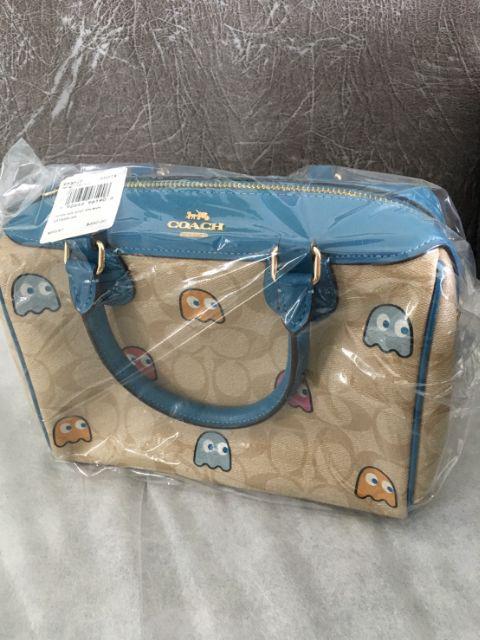 Mini Bennett Satchel in Signature Canvas with PacMan Ghosts Print - One  Quarter