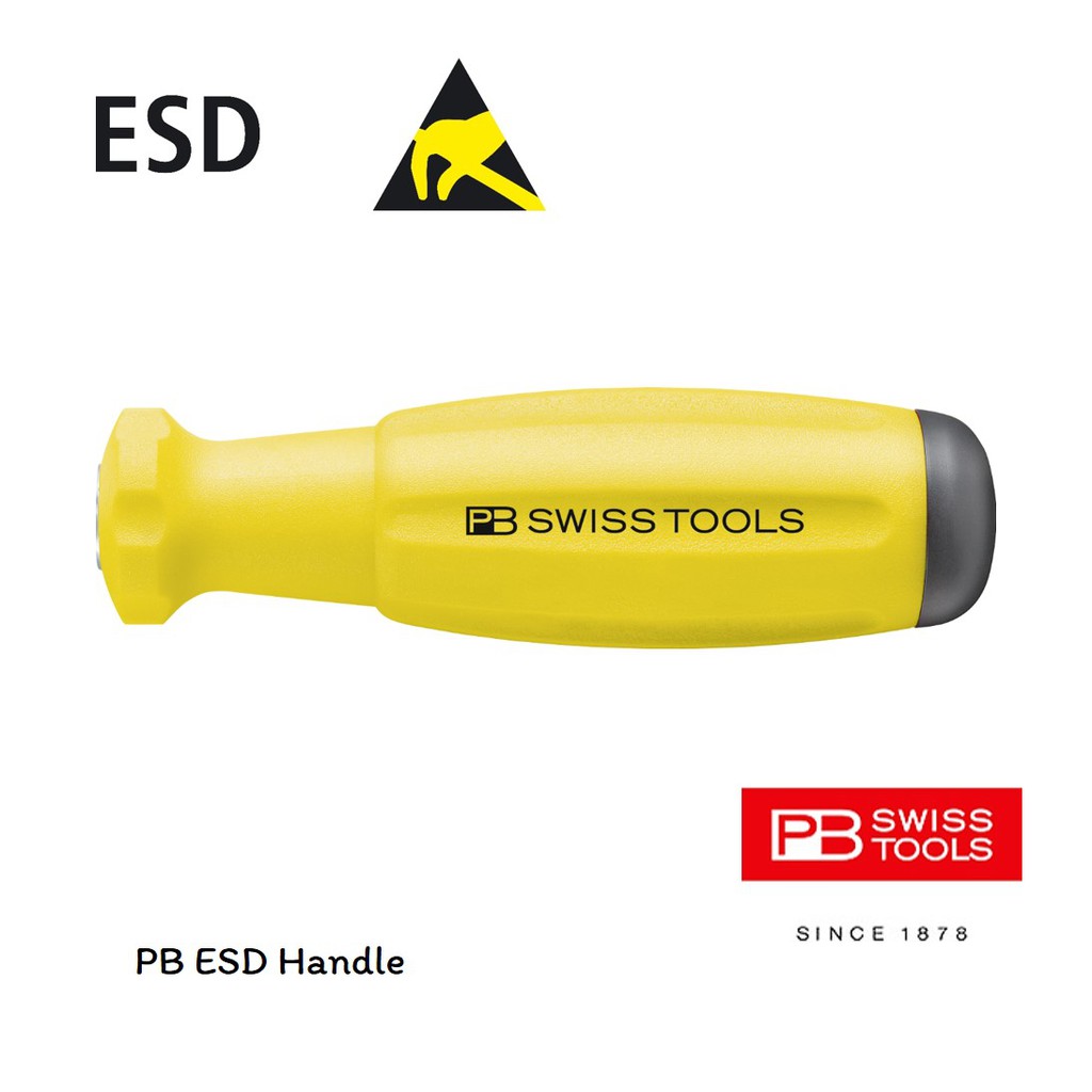 ภาพสินค้าPB Swiss Tools ด้ามไขควง ESD สีเหลือง กันไฟฟ้าสถิต รุ่น PB 8215 A ESD จากร้าน premiumhandtools บน Shopee ภาพที่ 1