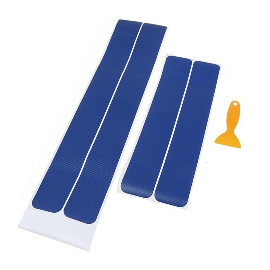 ชุด4ชิ้น-blue-carbon-fiber-สติ๊กเกอร์ชายบันได-หน้า-60x6-8ซมx2ชิ้น-หลัง-40x6-8ซมx2ชิ้น
