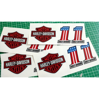 สติ๊กเกอร์ Harley-Davidson + Number ONE ทั้งชุด