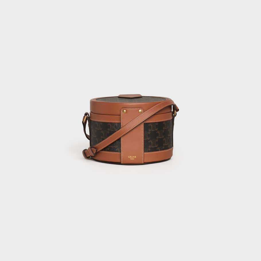 brand-new-authentic-celine-tambour-triomphe-artificial-leather-medium-handbag