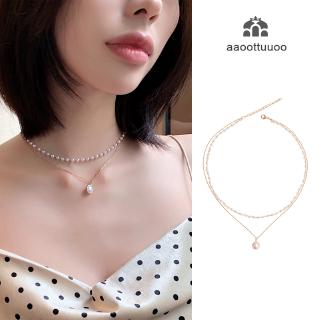 ภาพหน้าปกสินค้าBohemian Geometric Round Circle Choker Necklace Collar Statement Simulated Pearl Pendant Necklace Women Girl Jewelry ที่เกี่ยวข้อง