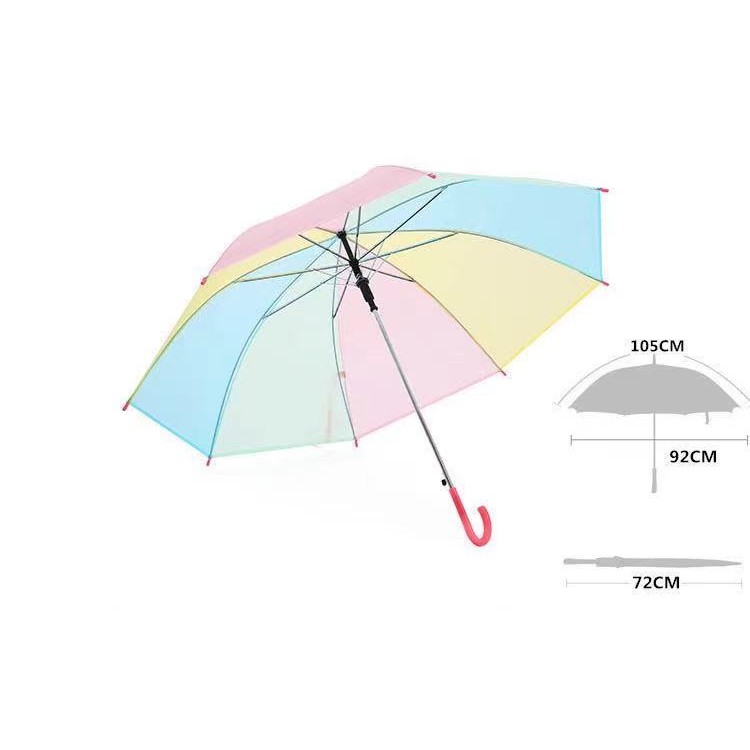 ภาพสินค้า(ZRT)ร่มขนาดกลางร่มยาวร่มสีลูกกวาดร่มกันฝนร่มกันแดดร่มแฟชั่นคละสี504 จากร้าน zrtshop บน Shopee ภาพที่ 6