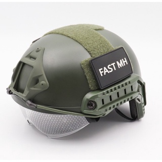 ภาพหน้าปกสินค้าMens adults protection gear equipment Helmet style pjmh Helmet with lens glasses Accessories  Helmet climing jupming helme ซึ่งคุณอาจชอบสินค้านี้