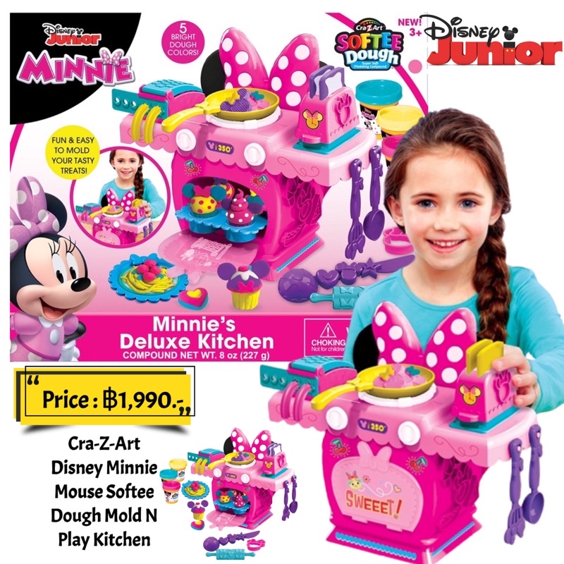 CraZArt Disney Minnie Mouse Softee Dough Mold N Play Kitchen Shopee