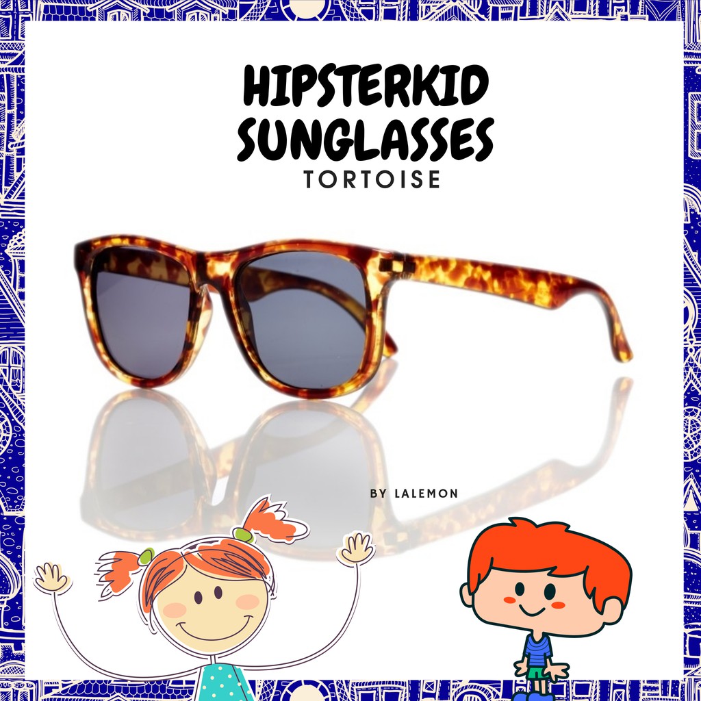 hipsterkid-แว่นกันแดดสำหรับเด็ก-รุ่น-wayfarer-golds-สี-tortoise-ไซด์-0-2-และ-3-6-ขวบ