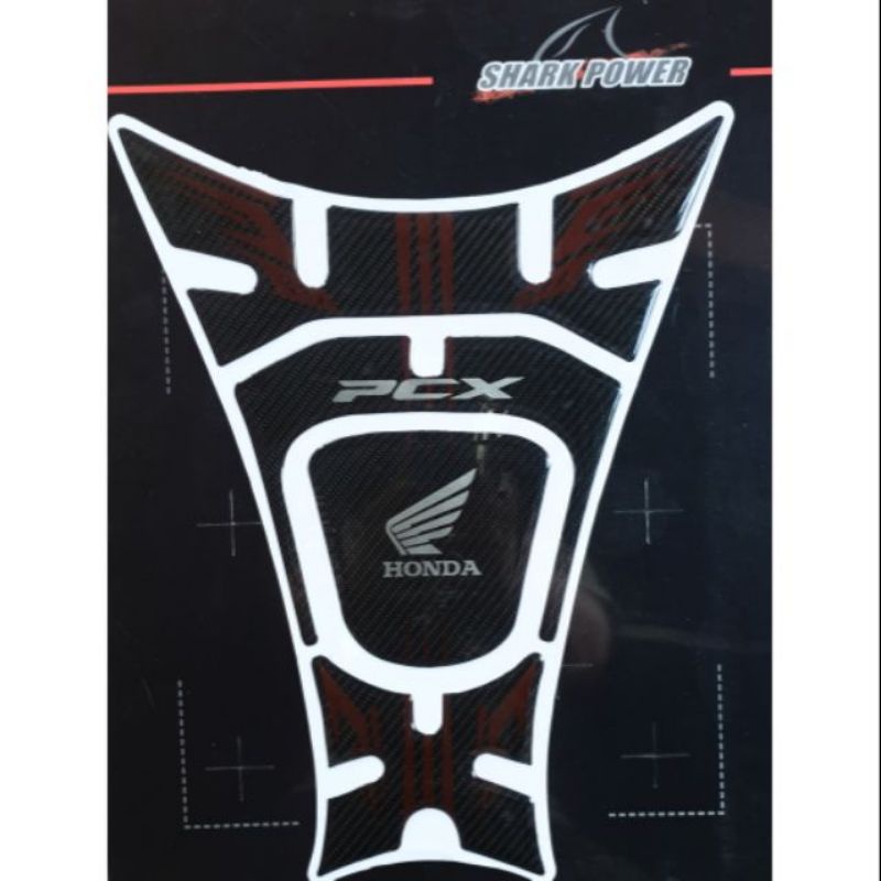 สติ๊กเกอร์กันรอย-honda-pcx-ปี-2014-2019-ลายเคฟล่าแบบนูน