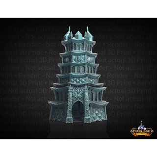 [Plastic] Fates End Dice Tower for Board Game/ Tabletop Games: Drow Tower - หอคอยถอยเต๋า
