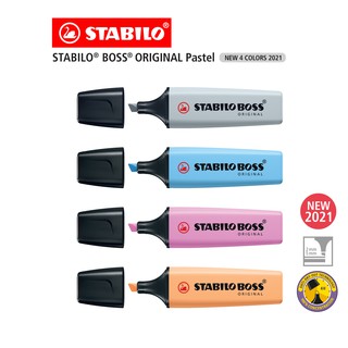 สินค้า [Official Store] STABILO สตาบิโล Boss Original Pastel ปากกาไฮไลท์ ปากกาเน้นข้อความ สีพาสเทล 1 ด้าม