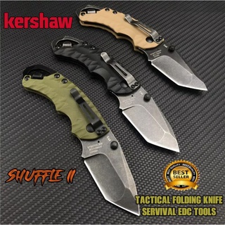 สินค้า Kershaw Shuffle II  เหล็ก8Cr13Movเล็กกะทัดรัด  มีดพับ พก เดินป่า พับEDC พกยุทธวิธี 13 Stainless Steel Sharp