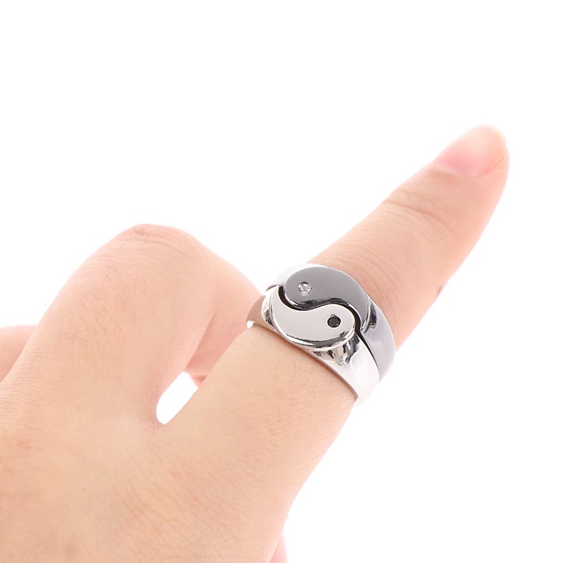 แหวนอัลลอย-ลายหยินหยาง-สร้างสรรค์-สีดํา-สีขาว-ของขวัญวันวาเลนไทน์-สําหรับผู้ชาย-และผู้หญิง