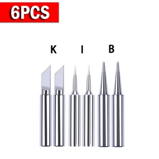 ◀READY▶6Pcs Soldering Iron Tips I+B+K Soldering Tip Soldering Iron Pure Copper for 936# Good Quality