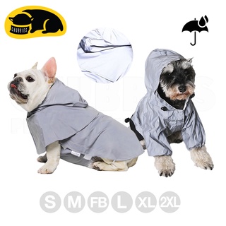 💖พร้อมส่ง💖C169 เสื้อกันฝนสุนัข สะท้อนแสง ส่งออกญี่ปุ่น  2แบบMage&amp;Jumpsuit เสื้อผ้าสัตว์เลี้ยง กันเลอะหมาเตี้ย Raincoat