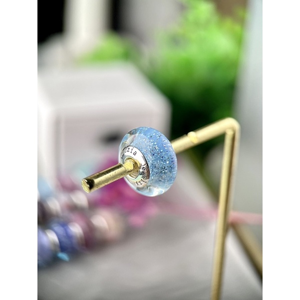 jadziajewelry-murano-สีฟ้า-แกนเงินเเท้-เรืองแสงได้-งานสั่งทำ