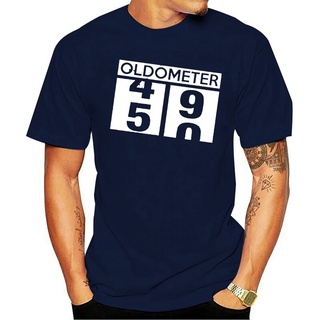 เสื้อยืดสีขาวเสื้อยืด ลาย Oldometer 49 50 50Th สีดํา สไตล์วินเทจ สําหรับผู้ชายS-4XL