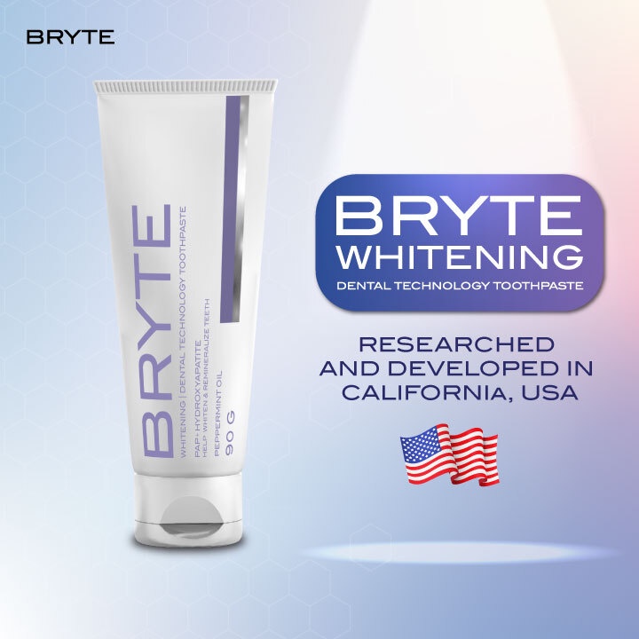 bryte-premium-whitening-toothpaste-pap-ยาสีฟันเพื่อฟันขาว-แบบพรีเมี่ยม-สูตรคุณหมอ-เทคโนโลยีpap-เจ้าแรกในไทย