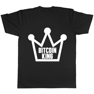 [COD]ขายดี เสื้อยืด พิมพ์ลาย Bitcoin King GKlial98LDbglm60 สไตล์คลาสสิก สําหรับผู้ชาย