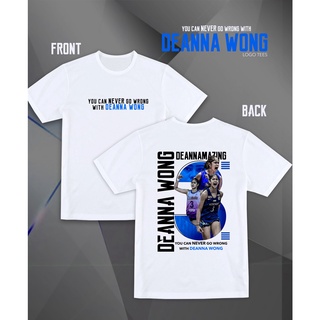 เสื้อยืดสําหรับผู้ชาย♤R.Deanna Wong เสื้อยืดโลโก้ (ของคุณไม่สามารถไปอย่างผิดปกติกับ Deanna Wong XzB
