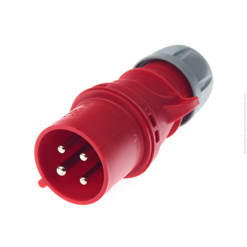 ปลั๊กเพาเวอร์ตัวผู้ 3P+E 4 ขา 32A PCE 024-6 | Shopee Thailand