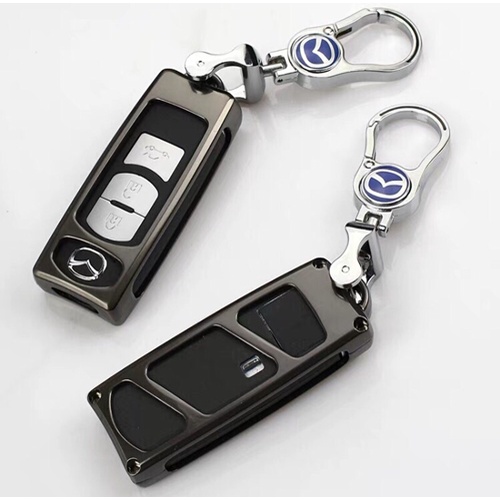 กรอบ-เคส-ใส่กุญแจรีโมทรถยนต์-รุ่นกรอบเหล็ก-mazda-2-3-cx-3-5-8-smart-key-3-ปุ่ม