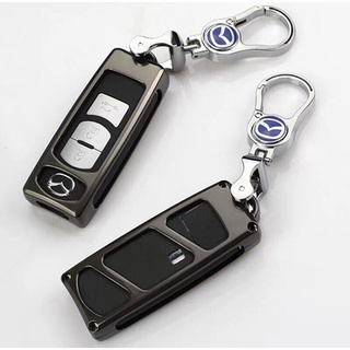 กรอบ-เคส ใส่กุญแจรีโมทรถยนต์ รุ่นกรอบเหล็ก Mazda 2,3/CX-3,5,8 Smart Key 3 ปุ่ม