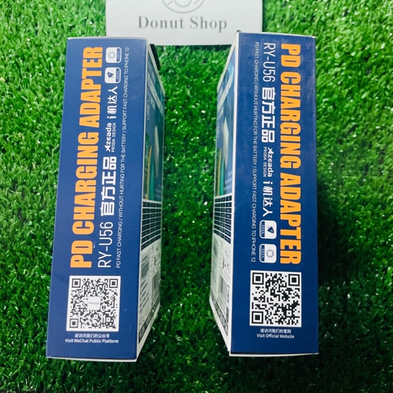 หัวชาร์จremax-adapter-usb-pd-fast-charger-ry-u56-20w-white-proda